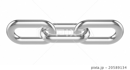 Metal chain isolated on white background. 20589134