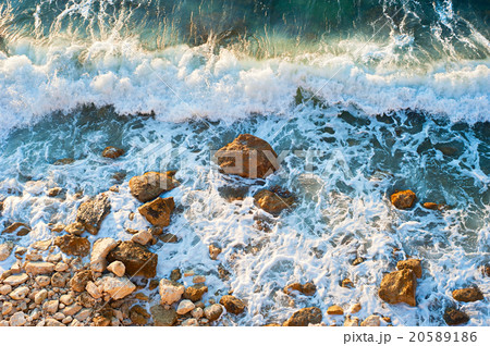 Rocky sea beach, background Rocky sea beach, background 20589186
