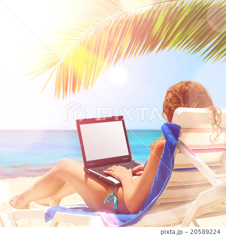 surfing on the beach 20589224
