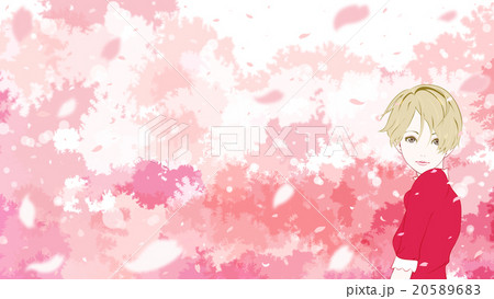 ショートカットの女性 20589683