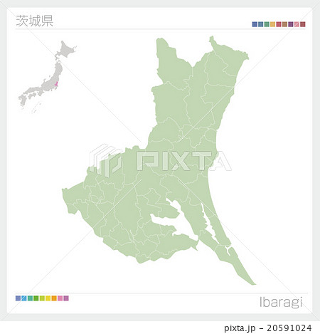 茨城県の地図 20591024
