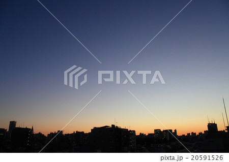 東京の夕景の画像（写真素材） 20591526