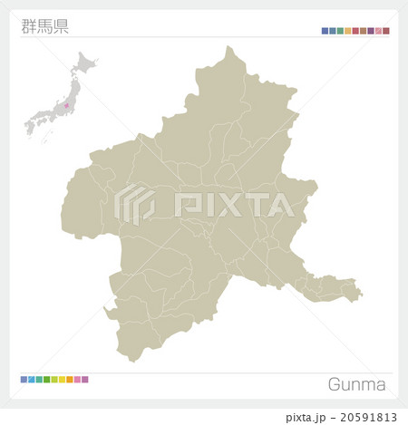 群馬県の地図 20591813
