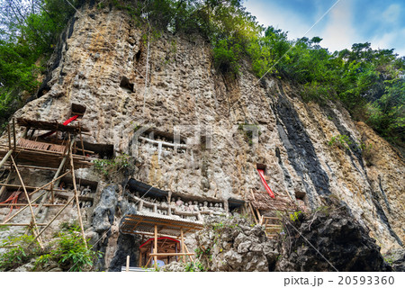 Suaya is cliffs burial site in Tana Toraja 20593360