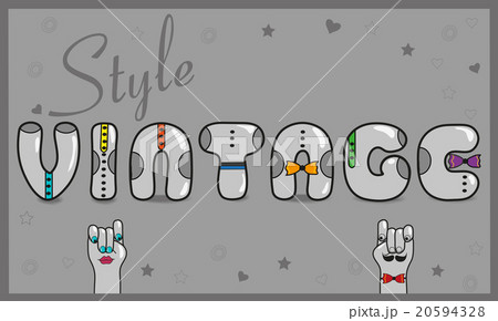 Inscription Vintage Style 20594328