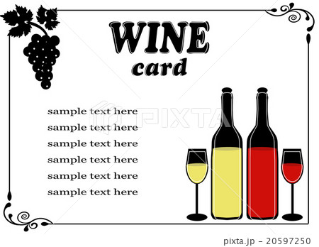 wine list featuring bottles of red and white wine 20597250