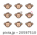猿の表情アイコンセット 20597510