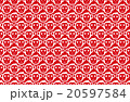 猿柄パターン（赤） 20597584
