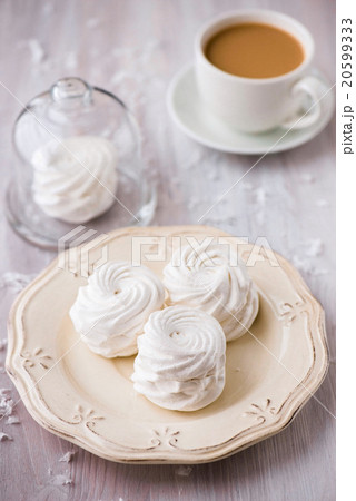 White apple marshmallows, zephyr for valentine day 20599333