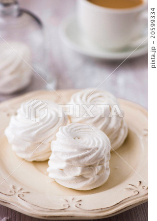 White apple marshmallows, zephyr for valentine day 20599334