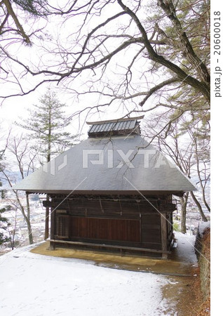 信州諏訪の神さま　足長（あしなが）神社　舞屋　縦　江戸時代の建築物のある神社　諏訪氏文化財指定 20600018