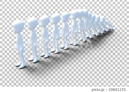 将棋倒し　perming3DCGイラスト素材 20601235