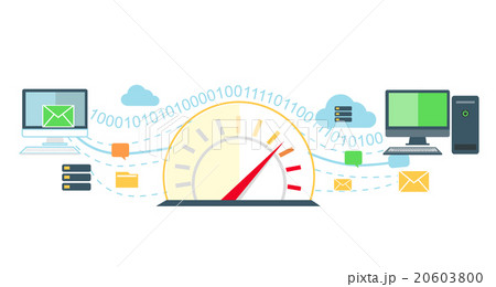 Web Traffic Internet Icon Flat Isolated 20603800