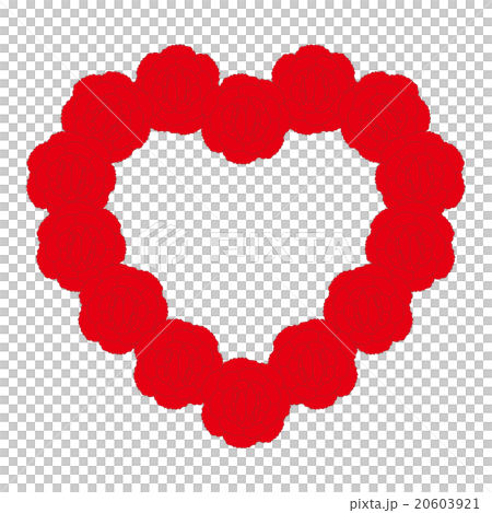 イラスト　カーネーション　ハート 20603921