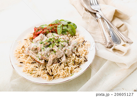 Cream Fillet with Rice and Mangold 20605127