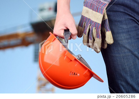 Worker in a construction site Worker in a construction site 20605286