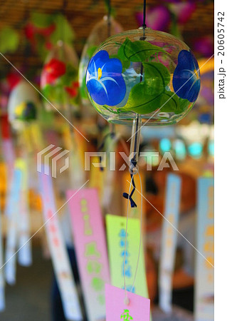西新井大師風鈴祭りの写真素材