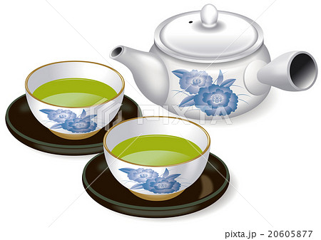 お茶のイラストのイラスト素材 20605877 Pixta