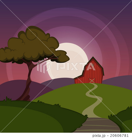 Night Farm Landscape Night Farm Landscape 20606781