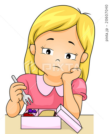 Kid Girl Lost Appetite Pick Food Kid Girl Lost Appetite Pick Food 20607040
