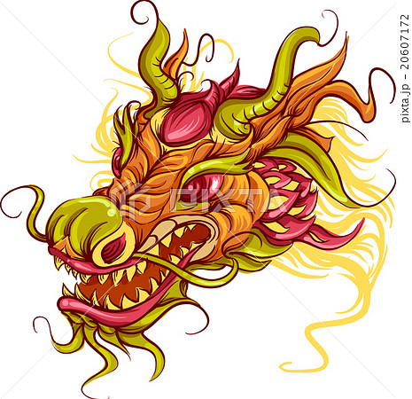 chinese dragon head clip art