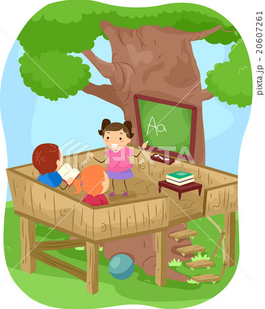 Stickman Kids Tree House Outdoor Class Room 20607261
