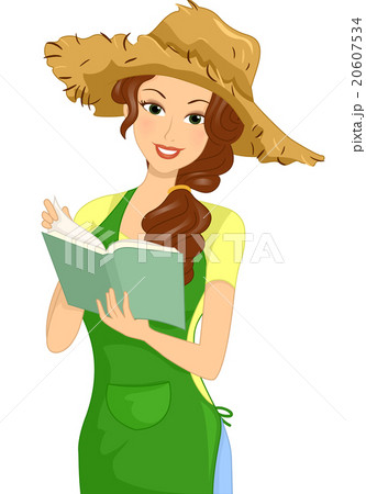 Girl Writing Gardening Journal 20607534
