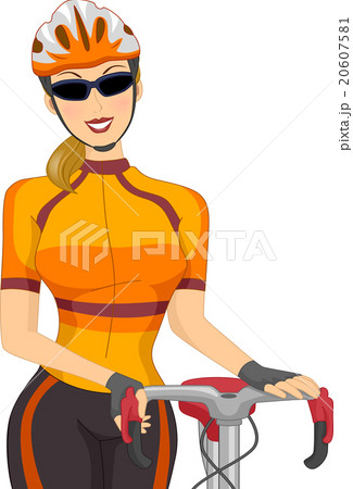 Girl Athlete Bicycle Racer Girl Athlete Bicycle Racer 20607581