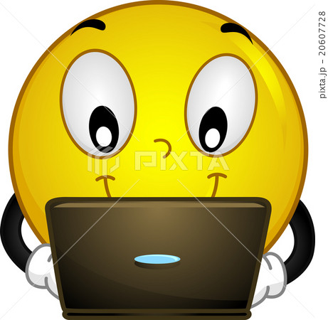 Smiley Check His Laptop 20607728