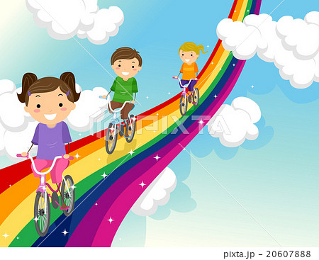 rainbow kids bike