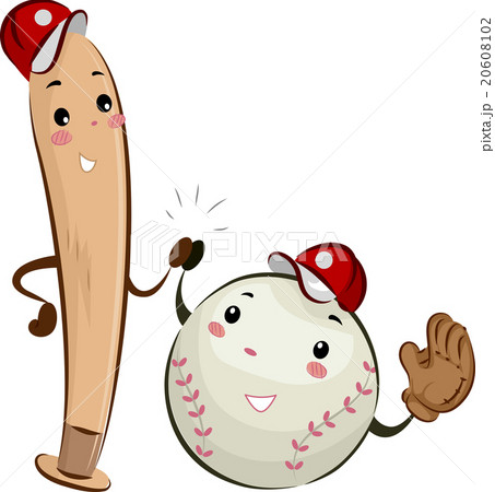 Mascot Baseball Bat High Five 20608102