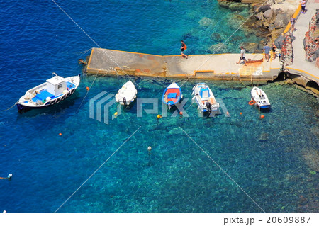 サントリーニの港 20609887