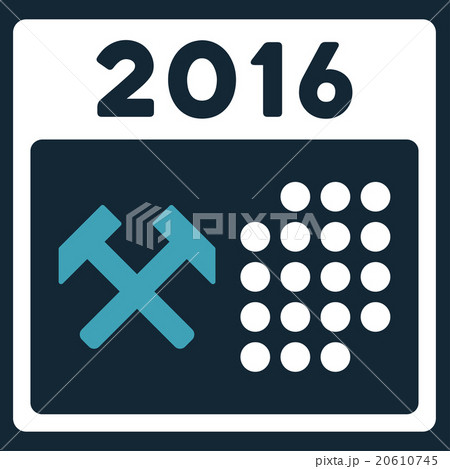 2016 Working Days Icon 2016 Working Days Icon 20610745