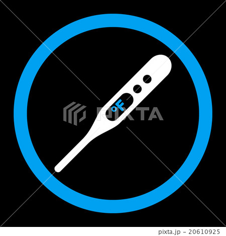 Fahrenheit Thermometer Rounded Vector Icon 20610925