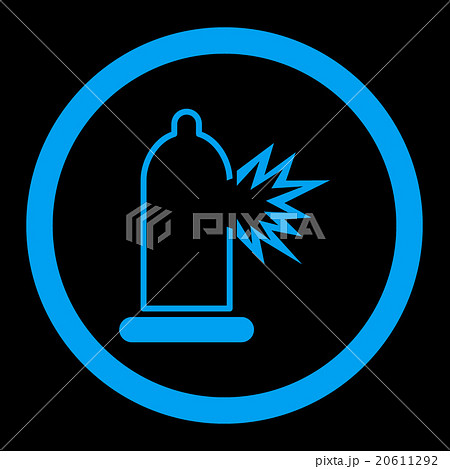 Condom Damage Rounded Vector Icon Condom Damage Rounded Vector Icon 20611292