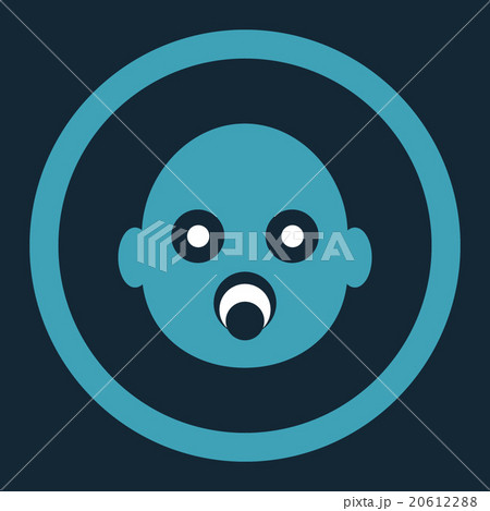 Baby Head Rounded Vector Icon 20612288