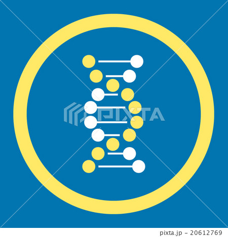 DNA Spiral Rounded Vector Icon DNA Spiral Rounded Vector Icon 20612769