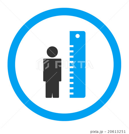 Height Meter Rounded Vector Icon Height Meter Rounded Vector Icon 20613251