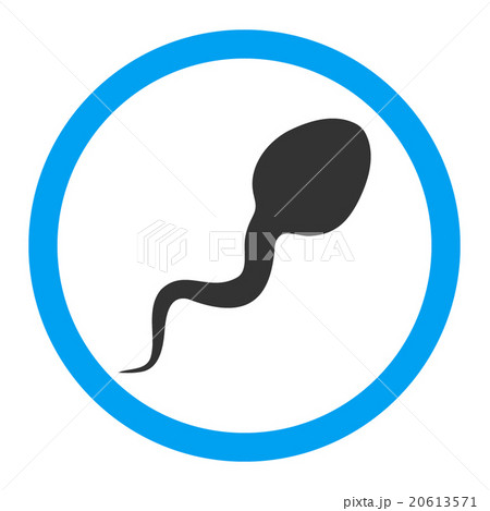 Spermatozoon Rounded Vector Icon Spermatozoon Rounded Vector Icon 20613571