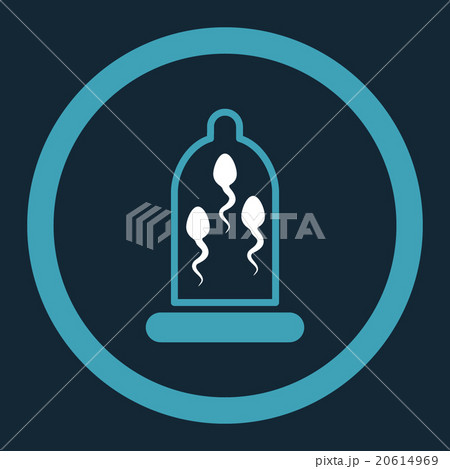 Sperm Protection Rounded Vector Icon Sperm Protection Rounded Vector Icon 20614969