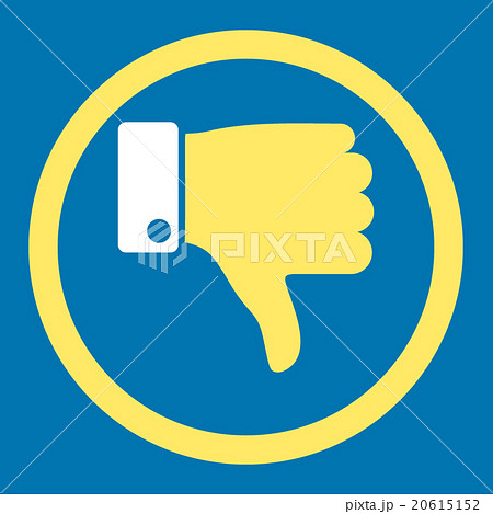 Thumb Down Rounded Vector Icon Thumb Down Rounded Vector Icon 20615152