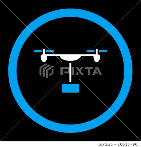 Drone Shipment Rounded Vector Icon Drone Shipment Rounded Vector Icon 20615790