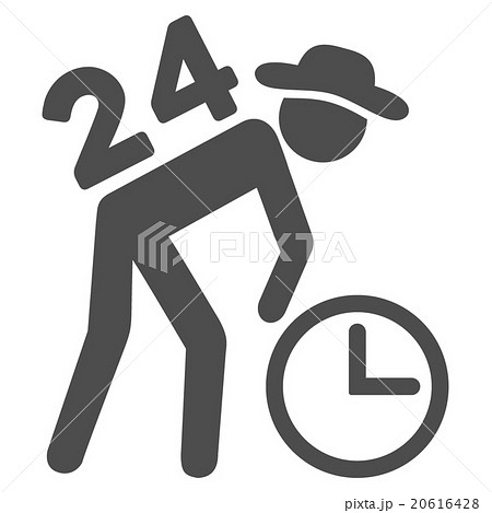 Around The Clock Work Icon 20616428