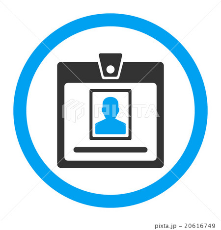 Person Badge Rounded Vector Icon 20616749