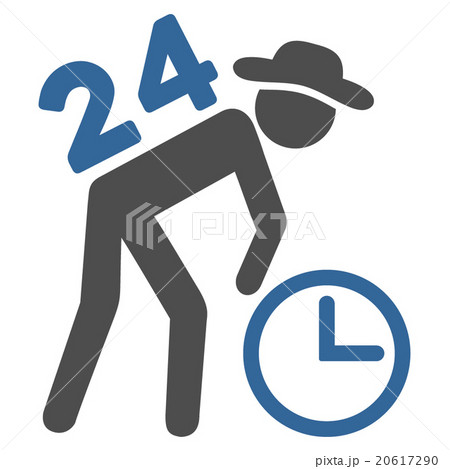 Around The Clock Work Icon 20617290