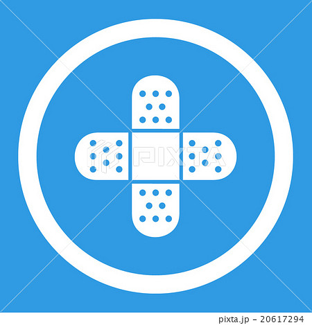 Plaster Rounded Vector Icon Plaster Rounded Vector Icon 20617294