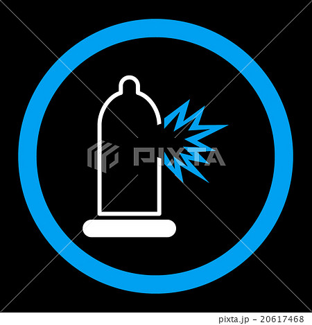 Condom Damage Rounded Vector Icon 20617468