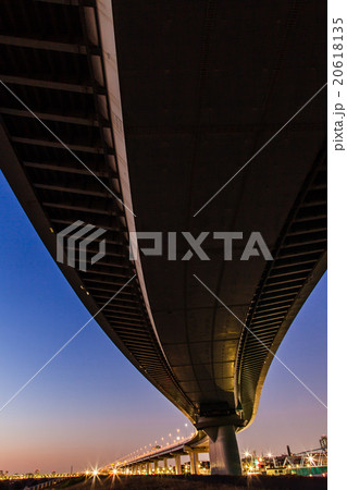 荒川土手とかつしかハープ橋 20618135