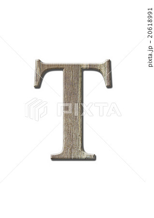 Woonden letters isolated on white. Clipping parth. 20618991