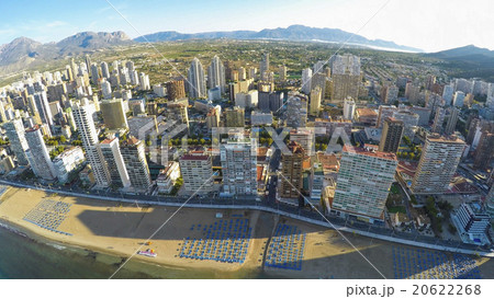 Panoramic aerial view of Playa de Levante Benidorm Panoramic aerial view of Playa de Levante Benidorm 20622268